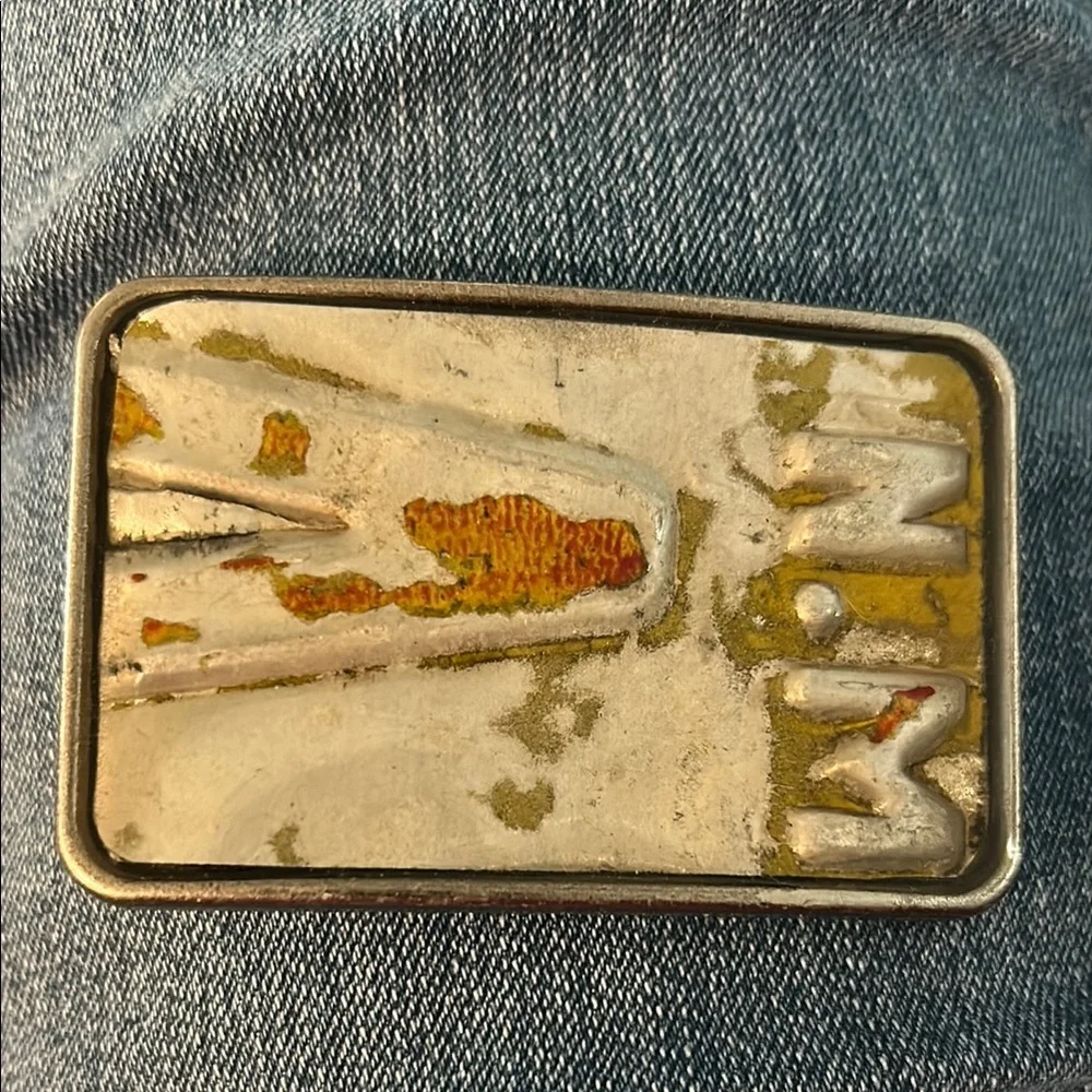 License plate belt buckle NEW artisan made New Mexico unisex